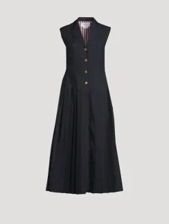 Sleeveless Shirt Dress