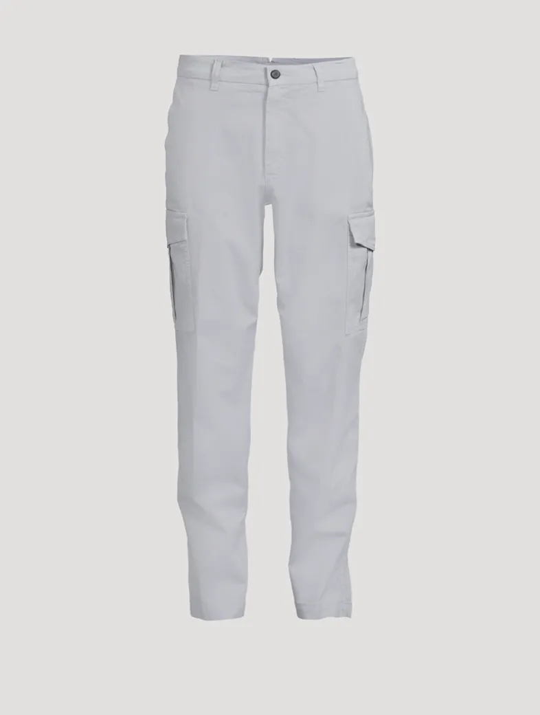 Stretch Cotton Cargo Pants
