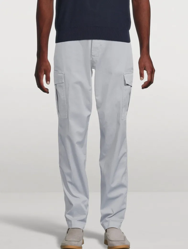 Stretch Cotton Cargo Pants