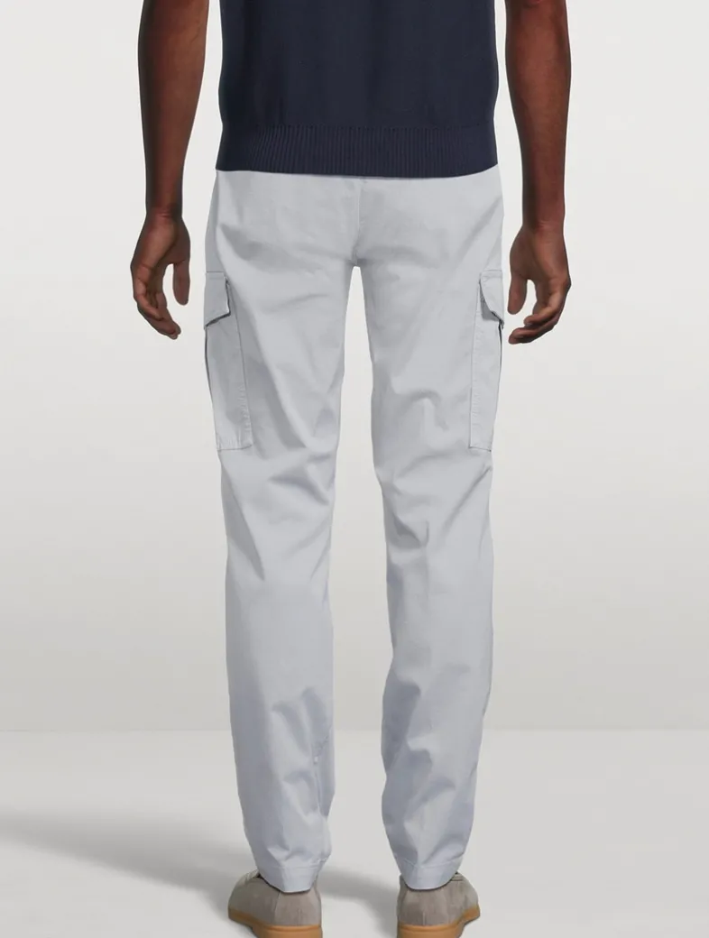 Stretch Cotton Cargo Pants
