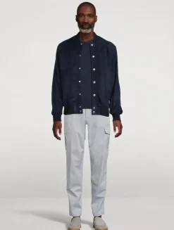 Stretch Cotton Cargo Pants