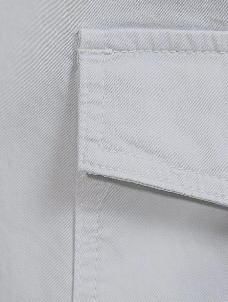 Stretch Cotton Cargo Pants