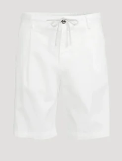 Stretch Cotton Jogger Shorts