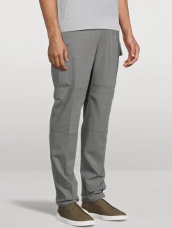 Stretch Wool Cargo Trousers