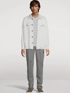 Stretch Wool Cargo Trousers