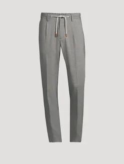 Stretch Wool Jogger Pants