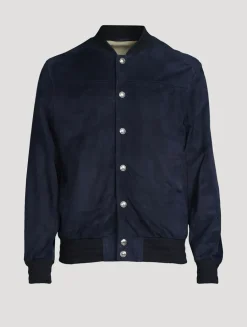 Suede Bomber Jacket