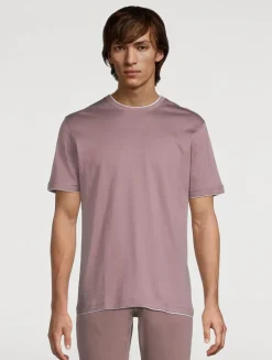 Tipped Cotton T-Shirt