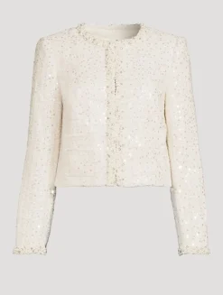 Vintra Embellished Tweed Jacket