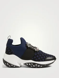 Viv' Run Sneakers With Strass Buckle