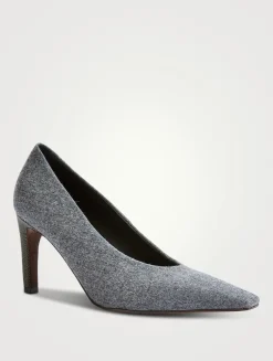 Wool Flannel Pumps