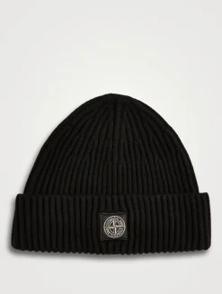 Wool Ribbed Beanie