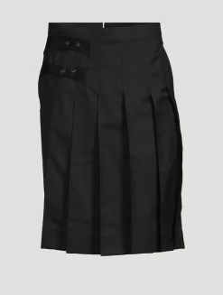 Wool Twill Skort