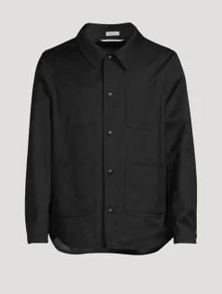 Wool Twill Utility Jacket