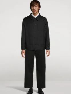 Wool Twill Utility Jacket