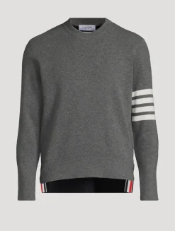 Wool-Blend Four-Bar Hybrid Sweater